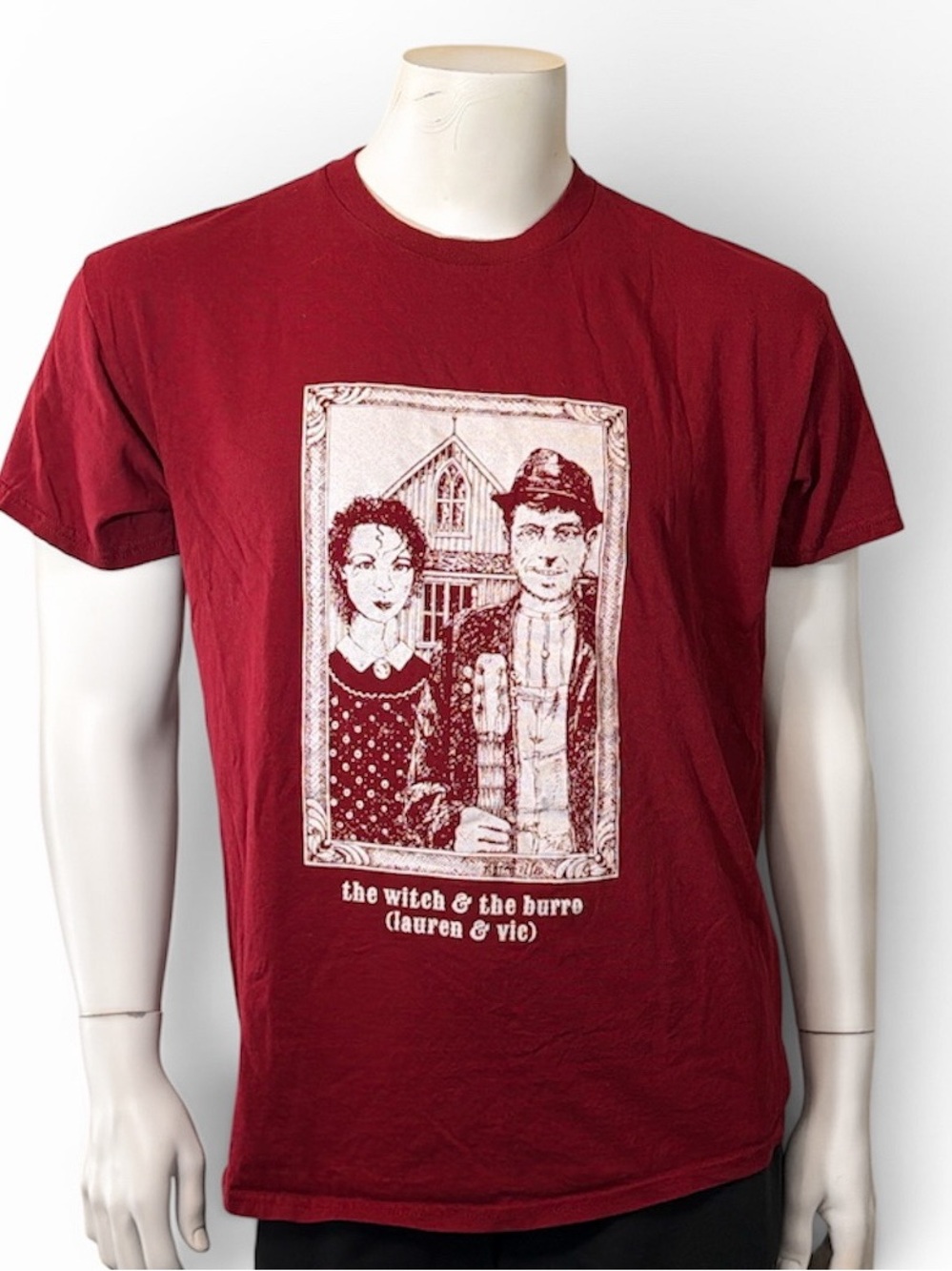 Vic & Lauren Burro 2018 Tour Shirt Large Vic Ruggiero